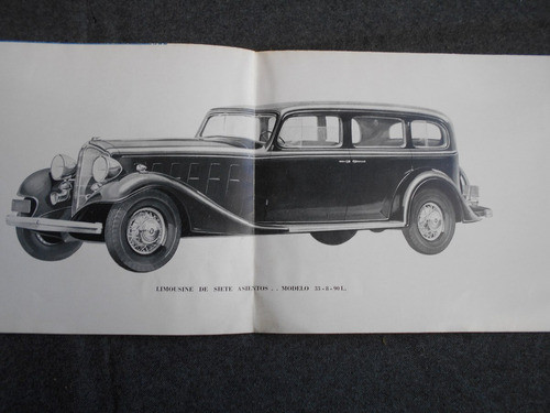 Buick 1933 Folleto Catálogo Publicidad Automóvil Peabody 1