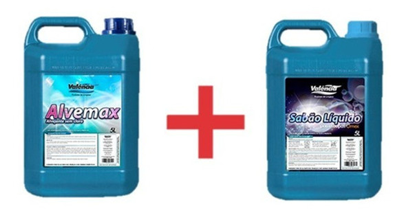 Kit Lava Roupas Alvejante Sabão Liquido 5 Litros 1