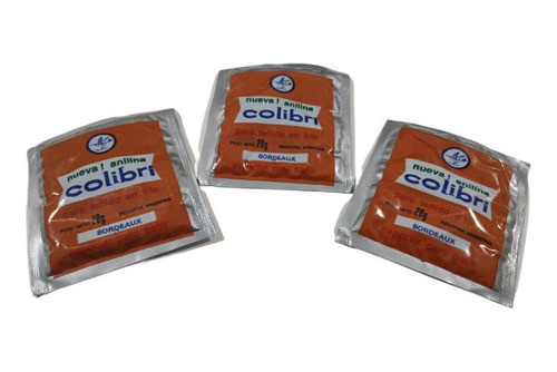 Anilina Colibri Bordeaux 20 Grs X 10 Sobres 0
