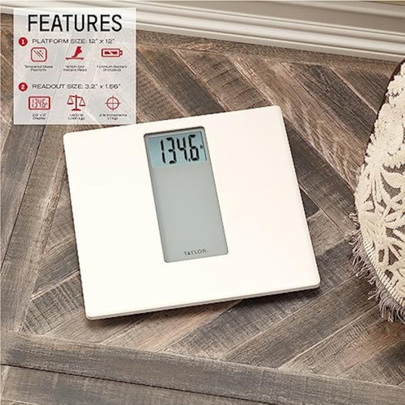 Taylor Báscula De Baño Digital De Vidrio Para Peso 1