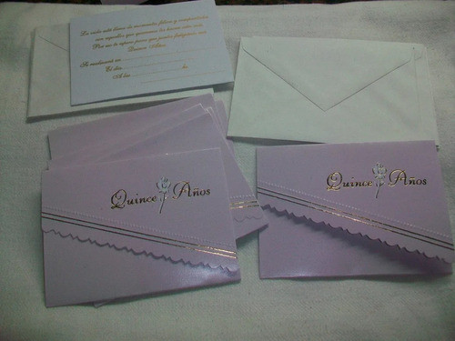 Tarjetas Invitacion Para Cumpleaños  15 Años , Precio X 20 1