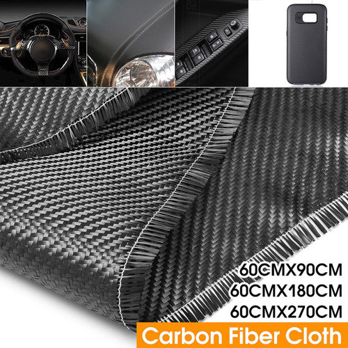 60x270cm 3k Fibra De Carbono Real Tela 2 X 2 Tela Sarga 5,9 1