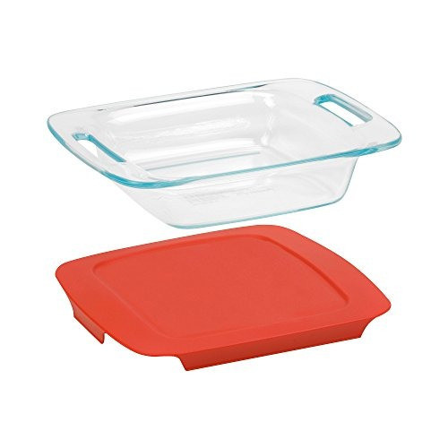 Pyrex Easy Grab Plato Para Hornear Cuadrado De 8 Pulgadas 0
