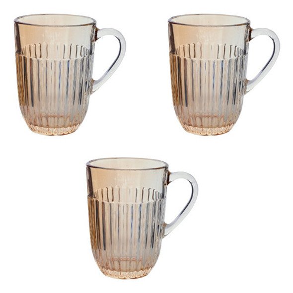 Jogo 6 Xícaras Café / Chá 240ml - Athena Âmbar 0