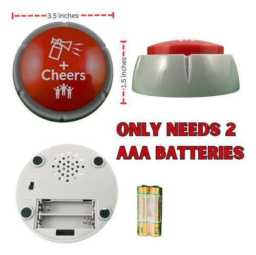 Botón De Sonido Divertido Con Aplausos Para Oficina O Regalo 1