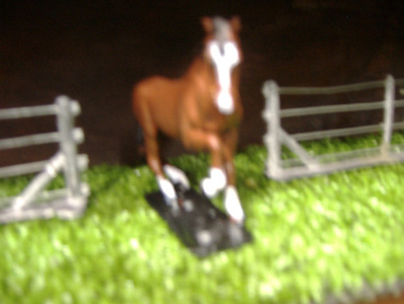 Antiguo Caballo De Plomo Soldaditos Granja 1