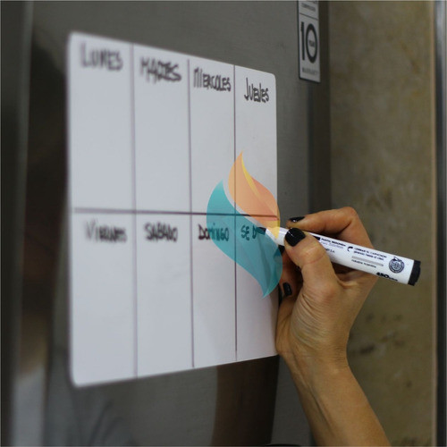 Pizarra Blanca Lisa X1 Planner Organizador Anotador Imantado 1