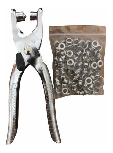 Pinza Ojaliyadora + 300 Ojales Cromados. Envíos. Todo Nuevo 0