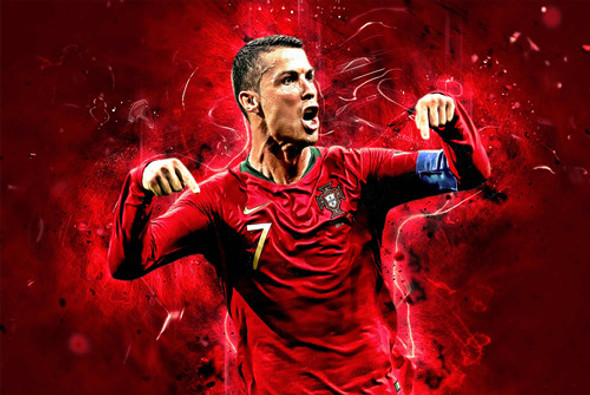 Poster Futbol Cristiano Ronaldo Portugal - 45x30cm 1