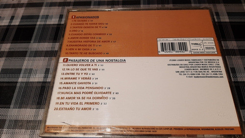 Los Del Maranaho  - 2 Cds En 1 - Apasionados - Cumbia 90 Cd 1
