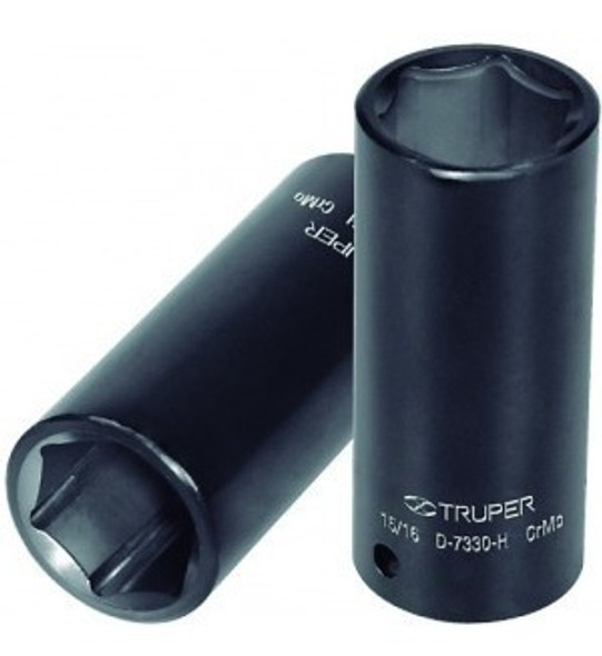 Dados De Impacto Largo,encastre ½ De 16mm   Truper D-731 0