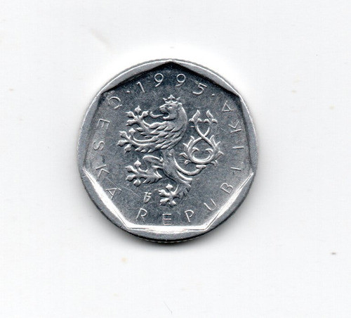 Republica Checa Moneda 20 Haleru Año 1995 Km#20.1 1