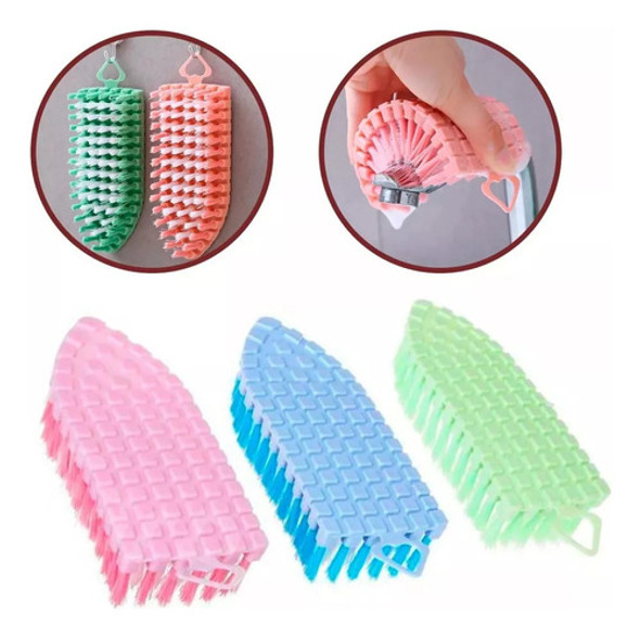 Cepillo Flexible De Limpieza Multiuso Cerdas Fuertes Útil 1