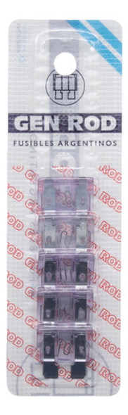 100 Fusibles Ficha Plana Tipo Automotor 4a 18.4x5.1mm 0