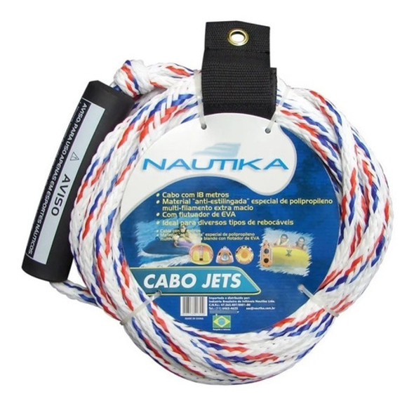 Cabo Corda 18 Mts Flutuante Reboque Puxar Boia Ski Wake Jet 1