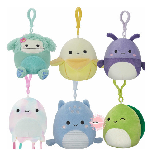 Squishmallows Llavero 9cm Suaves Al Tacto Wabro 0