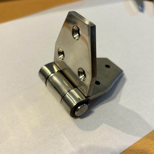 Bisagra Nautica B036 De Acero Inoxidable Reforzada 120x50mm 1