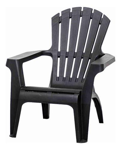 Sillón Reposera Pvc Italiano Para Jardín O Piscinas Negro 0
