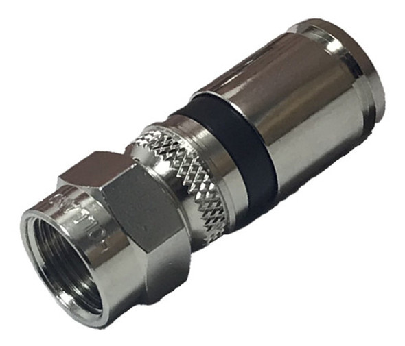 Conector Rg6 Compresion P/ Cable Coaxil  Pack X 10 1
