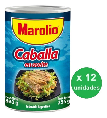 Pack Caballa En Aceite Marolio 380g X 12unid - Dh Tienda 1