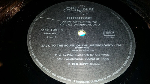 Hithouse Jack To The Sound Of The Underground Vinilo Maxi 88 1