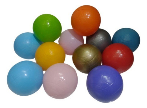 Pelota Plástica N°3  12 Unidades En Bolsa De Red 0