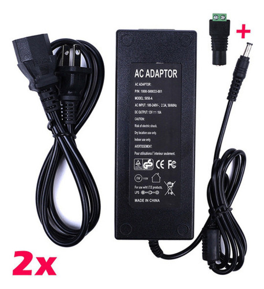 2 X 12v 10a 120w Fuente De Alimentación Ca Al Adaptador De L 1