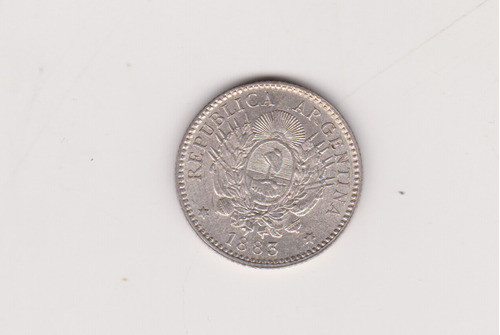 Moneda Argentina 10 Centavos Año 1883 Plata Excelente+ 0