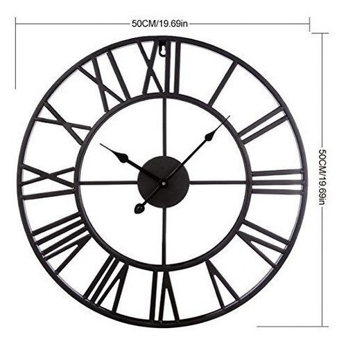 Peleustech® Reloj De Pared Grande 20 Pulgadas De Diametro 1