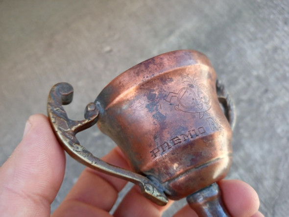 Copa Trofeo Premio Anteojito En Bronce Y Cobre Original 1