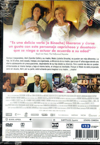 De Tal Madre Tal Hija - Dvd Nuevo Original Cerrado - Mcbmi 1
