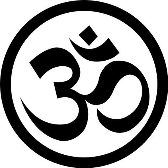 Calco Yoga Om Logo Sticker Vinilo 0