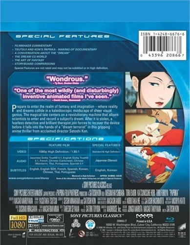 Blu-ray Paprika / De Satoshi Kon 1
