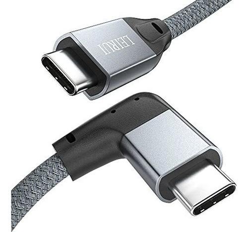 Cable Usb C A Usb C De 90 Grados De 3.2a Pd De 100w  20 Gbps 0