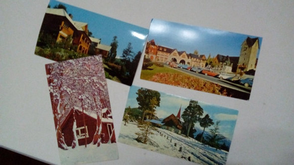 Lote De 4 Postales Vintage De Bariloche 0