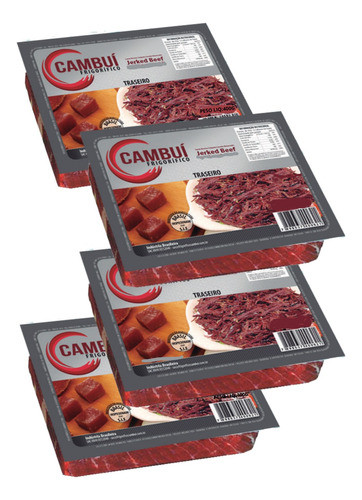 Kit 4 Carne Seca Jaba Charque Traseiro 400g Envio Imediato 0