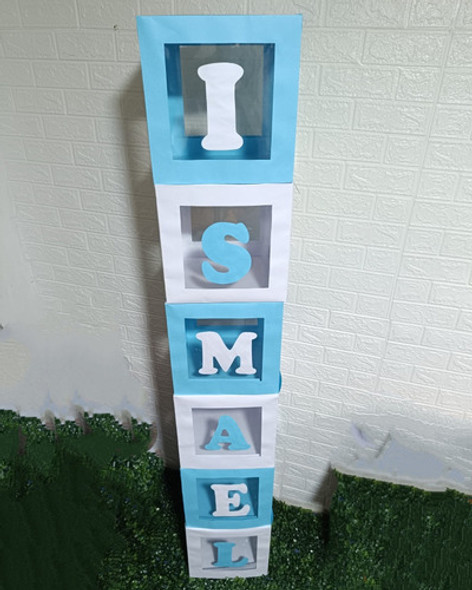 Cubos Baby Shower Cumpleaños Letras .número 0