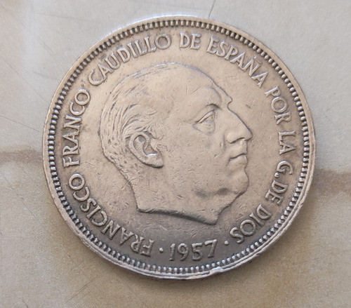 Moneda 25 Pesetas 1957 De España *65 (coleccionistas) 0