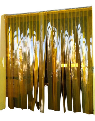 Cortina Pvc Flex Âmbar 2x200mm L1,40 X A 2,10 M Frete Gratis 0