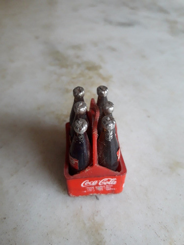 Coca Cola,antiguo Cajon C/6botellas Plastico Duro,poco Comun 1