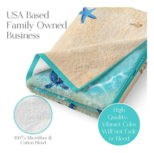 Toalla De Playa Personalizada De Tortuga De Verano 1