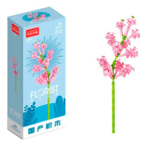 Flor Pumila 245 Peças Astilbe Jardim Flores Blocos De Montar 0