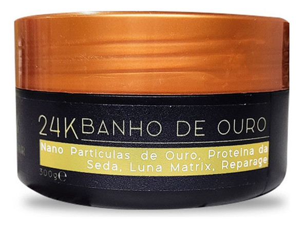 Máscara De Ouro 24k Para Cabelos Dom Hair 300g 0 Máscara De Ouro 24k Para Cabelos Dom Hair 300g 0