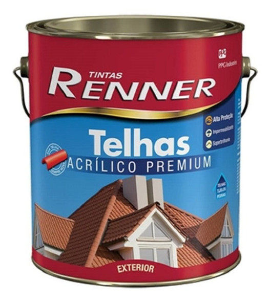 Tinta Para Telhado Brilhante 3,6 Litros Cor Cerâmica 0