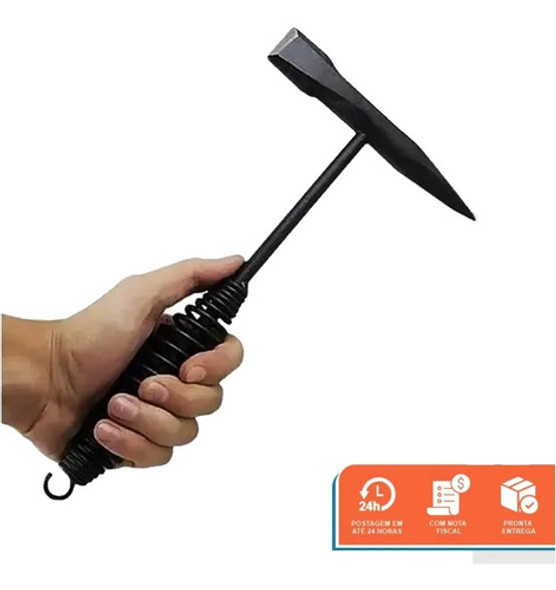 Martelo Picadeira Para Solda Feito Em Aço Carbono Com Mola 1