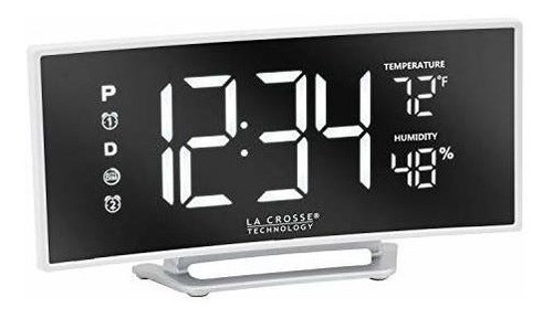 La Crosse Technology 602-249 Reloj Despertador Led Con Espej 1