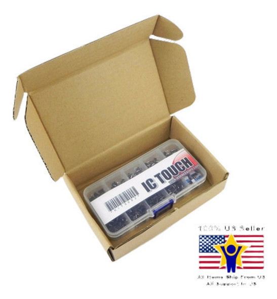 10value 100pcs Táctil Botón Interruptor Momentáneo Caja Kit 1