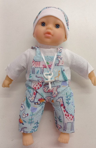 Bebe Bebote Con Sonido Llora Y Chupete Monsi 30 Cm 1