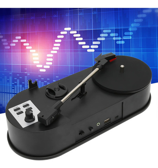 Dilwe Tocadiscos Giratorio, Mini Convertidor Portatil Usb A 1 Dilwe Tocadiscos Giratorio, Mini Convertidor Portatil Usb A 1