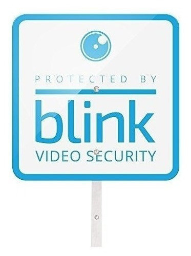 Blink Yard Sign Con Paquete De Dos Calcomanias Para Ventanas 0